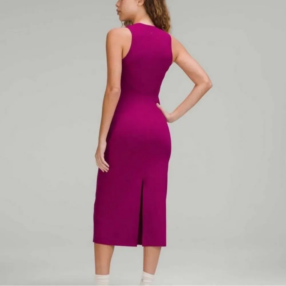 Lululemon All Aligned Ribbed Midi Dress Size 4 - Picture 5 of 10